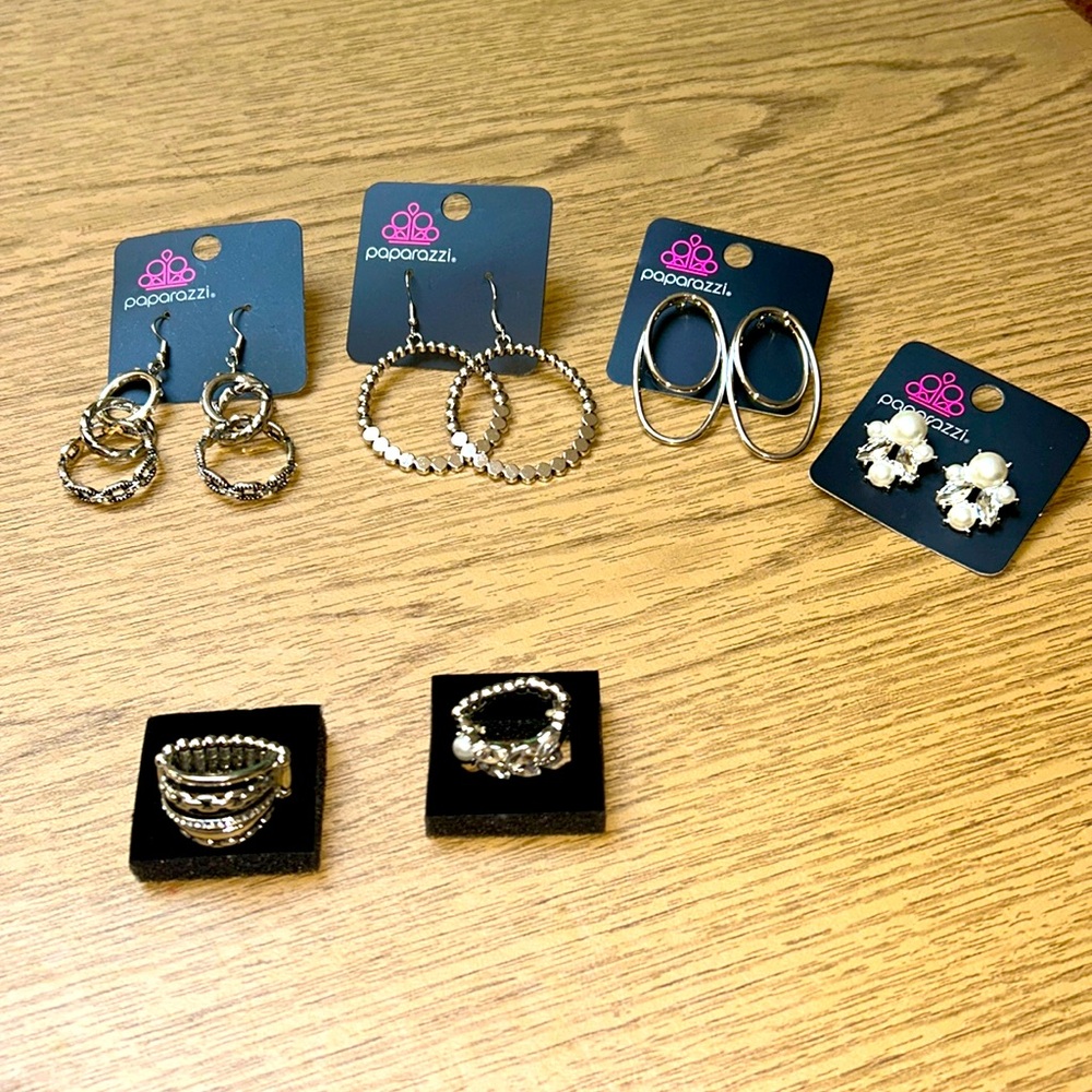 Package Deal: 4 Earrings and 2 Rings